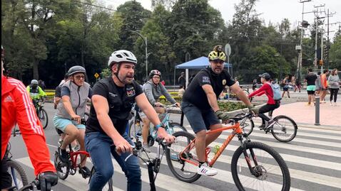 Paseo ciclista en la alcaldía Miguel Hidalgo cumple 2 años