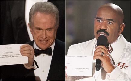 Steve Harvey reacciona al error en los Oscar