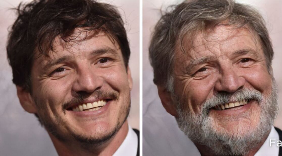 Pedro Pascal en un futuro. Fuente: FaceApp