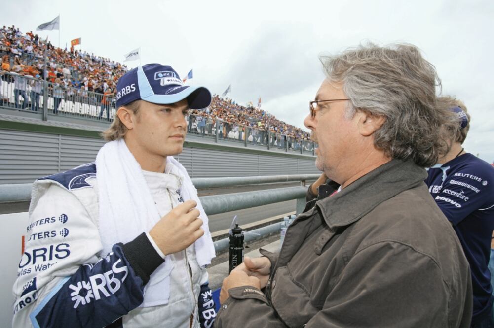 Nico recibe consejos de su padre Keke en el circuito Nevers Magny Cours (WILLIAMS)