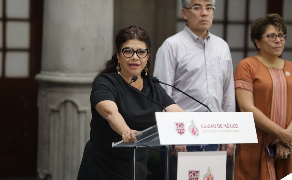 Mensaje de la Jefa de Gobierno, Clara Brugada, tras asesinato de colaboradores. Foto: Carlos Odín/ EL UNIVERSAL