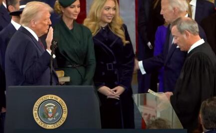 Trump jura como presidente de EU por segunda vez; cárteles de la droga serán declarados terroristas, “entradas ilegales van a parar” y aranceles van, dice