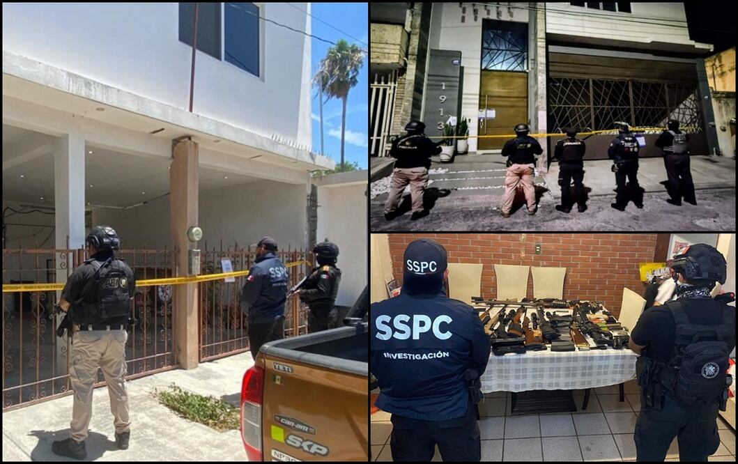 La Fiscalía General de Justicia de Nuevo León ejecutó dos órdenes de cateo en domicilios de San Nicolás de los Garza y Guadalupe, Nuevo León. Foto: especial