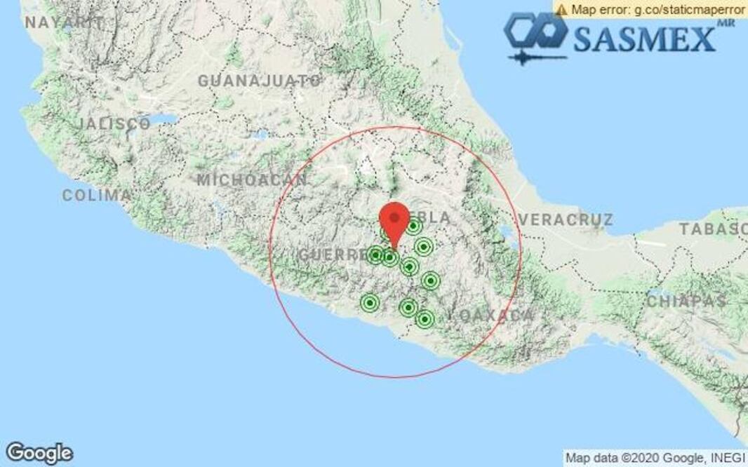 Foto: tomada de Twitter: @SASMEX