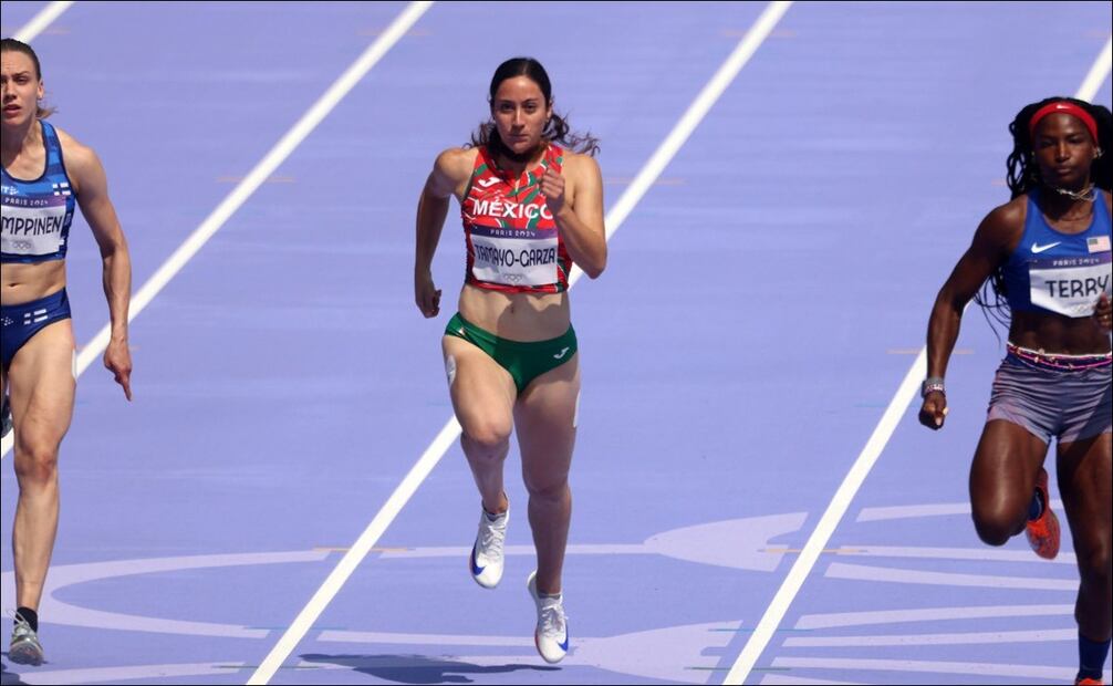 Cecilia Tamayo en acción durante los Juegos Olímpicos de París 2024 - Foto: @CONADE (X)