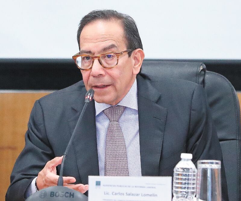 Carlos Salazar Lomelín explicó que a través de la secretaria de Economía, Graciela Márquez, se lleva a cabo el diálogo con EU y Canadá. Foto: ARCHIVO EL UNIVERSAL