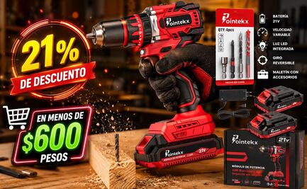 Taladro Inalámbrico POINTEKX en menos de 600 pesos en Amazon México; aprovecha el descuento del 21%