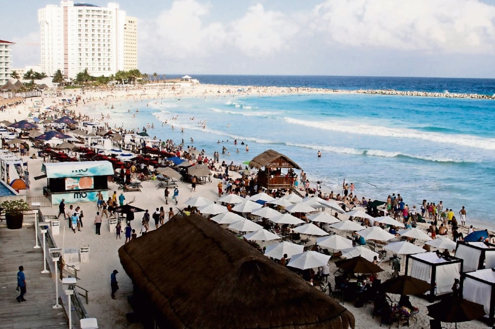 Del total de visitantes que ingresaron al país en los primeros dos meses del año, 7.1 millones fueron turistas internacionales. Foto: EL UNIVERSAL