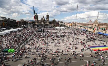 Llega AMLO a Palacio Nacional para encabezar festejos patrios