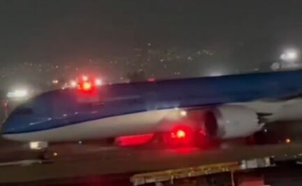 AICM informa que no hay emergencia por avión de Ámsterdam; fue “baja presión” en llantas, afirma
