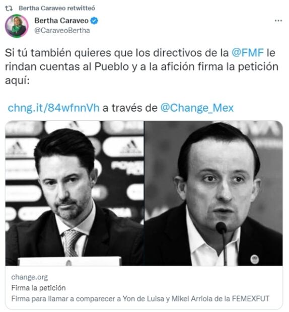 Senadora de Morena ahora lanza petición para que “rindan cuentas” directivos de la Femexfut