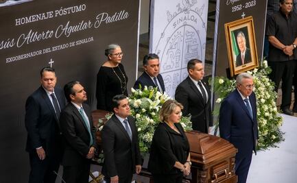 Realizan homenaje de cuerpo presente a Jesús Aguilar Padilla, exgobernador de Sinaloa
