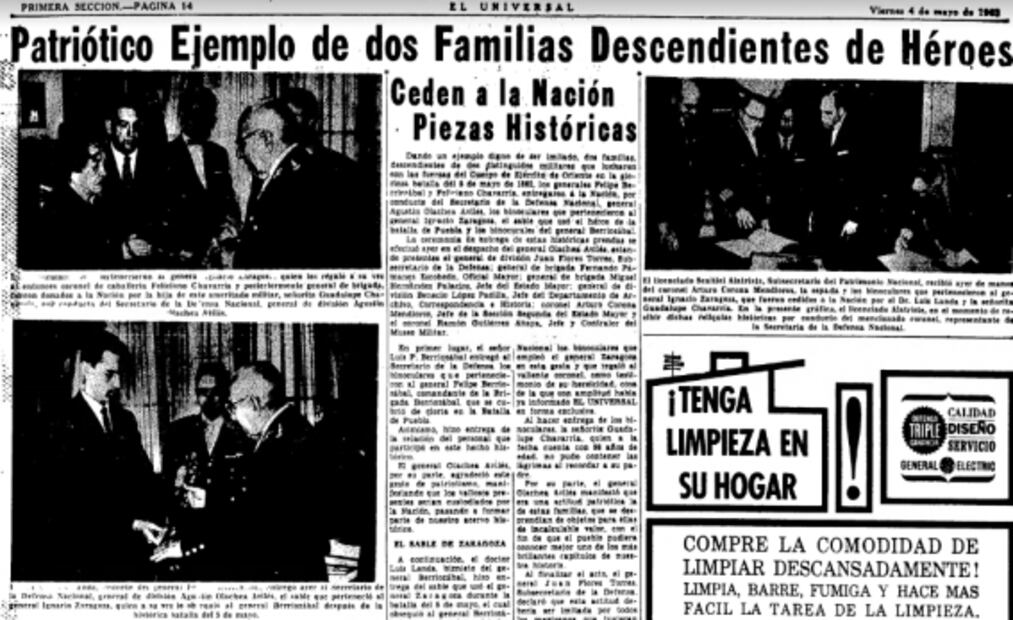 Con peregrinación cívico-patriótica celebraron el centenario de la Batalla de Puebla en 1962