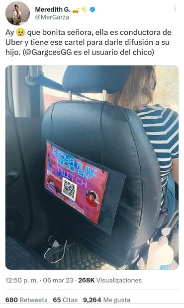 ¿La mamá del año? Conductora de Uber busca nuevos seguidores para su hijo en Twitch
