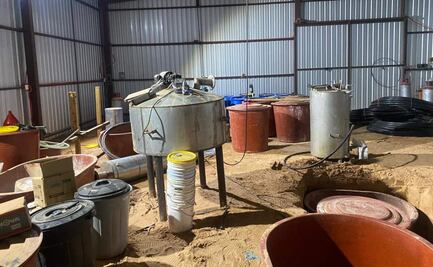 Aseguran laboratorio clandestino para elaborar droga sintética en Sonora; hay 9 detenidos