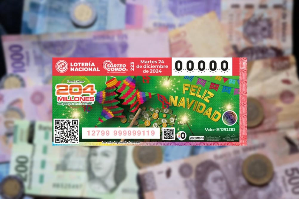 Para participar en el Sorteo Gordo de Navidad 2024, puedes comprar boletos en los centros autorizados de Lotería Nacional o en su página de internet. Foto: Fotoarte / EL UNIVERSAL