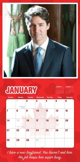 “Mi novio canadiense”, el calendario de Trudeau que se vende en línea