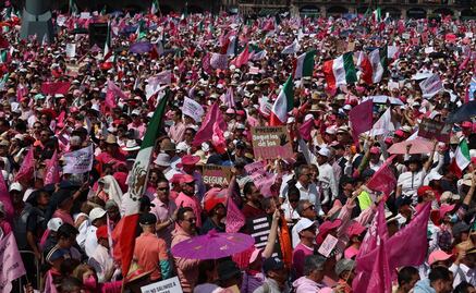 Marcha por la Democracia desborda Zócalo capitalino para exigir voto libre y elecciones democráticas