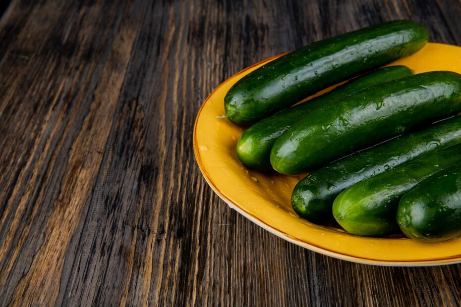 El pepino es una hortaliza compuesta en más de un 95% por agua. Foto: Freepik