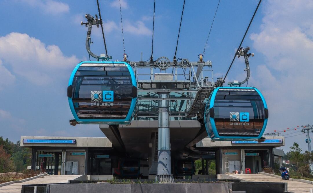 La Línea 3 del Cablebús reanudó su servicio la noche de este sábado luego de una tormenta eléctrica (27/11/2024). Foto: Especial