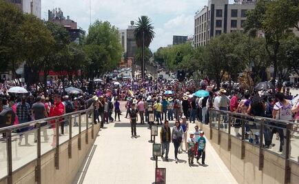 March against gender violence ends in Mexico City