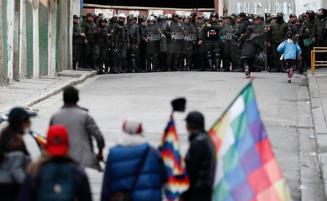 Las calles de La Paz son escenario de manifestaciones de partidarios de Evo Morales (Foto: AP)