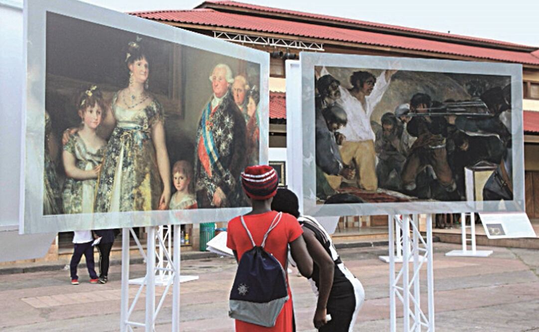 Óleo Plaza del Volador de la Ciudad de México, de Juan Patricio Morlete Ruiz (San Miguel de Allende, 1713/15-Ciudad de México, 1772). Foto: Cortesía del Museo del Prado