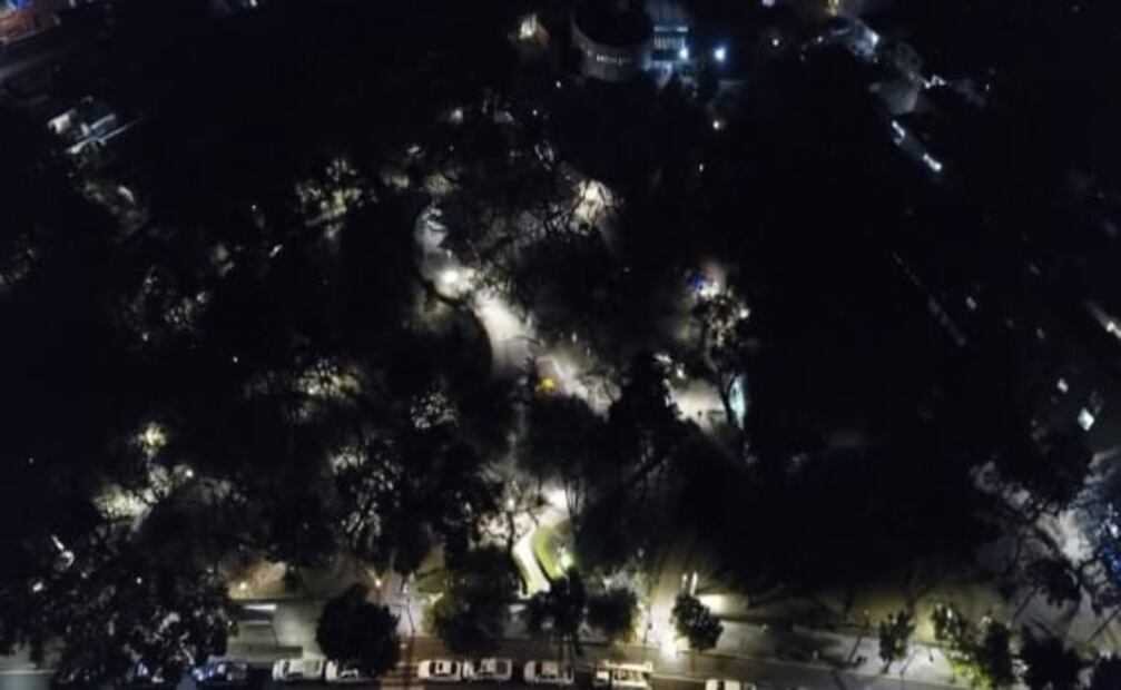 Vuelve la iluminación al Parque Cañitas tras cuatro meses de penumbra