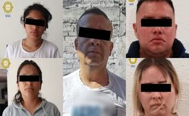 Cae líder criminal y 4 integrantes de banda dedicada al robo de coches en Iztapalapa; aseguran droga y autopartes