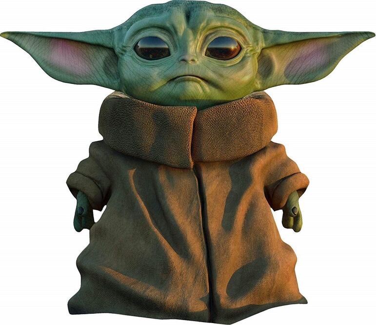 Puedes decorar tu habitación con un vinil para pared de Baby Yoda / Foto: Amazon