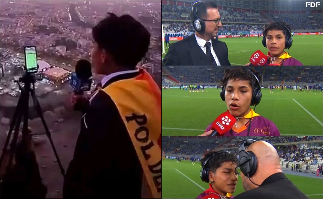 Pol Deportes cumplió su sueño de narrar un partido / Foto: Especiales