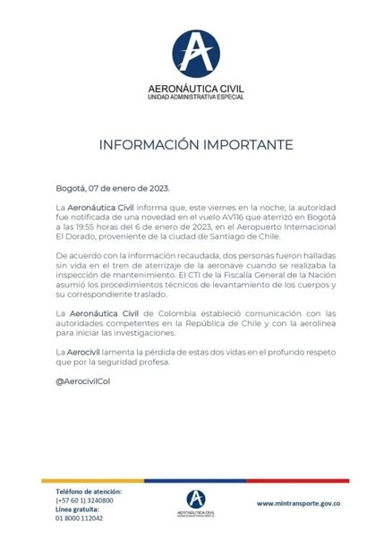 El espeluznante hallazgo en tren de aterrizaje de un avión de Avianca que causó estupor: “Lo lamentamos”