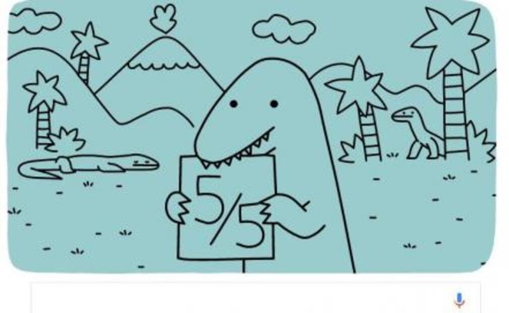 Entérate. Los dragones de Komodo en un doodle