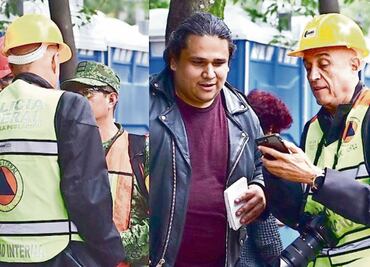 Torres usó chaleco para poder filmar rescates