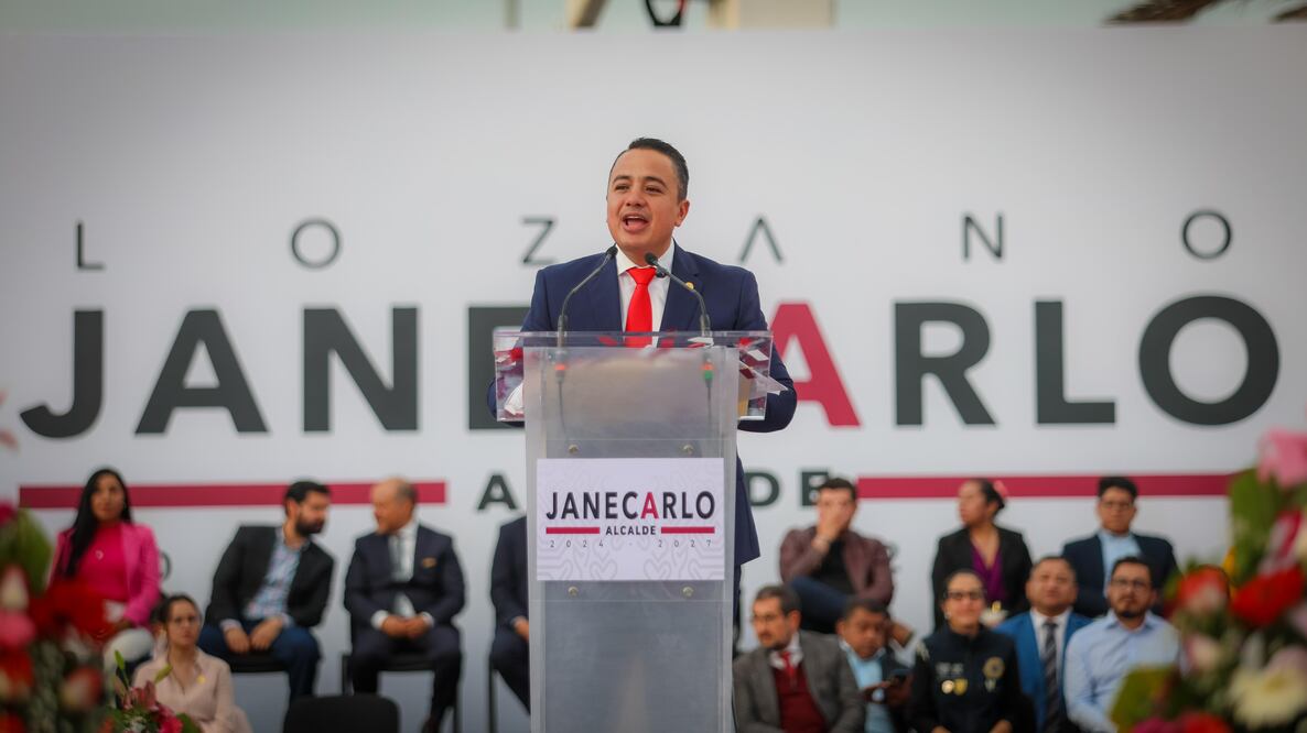 Janecarlo Lozano, el nuevo alcalde de la GAM, tomó protesta pública este jueves 03 de octubre de 2024. (Foto: especial)