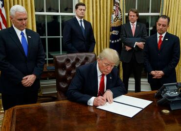 Trump culpará al Tribunal si hay ataques terroristas en EU por suspender veto