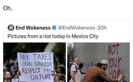 EU toma nota de protesta contra gentrificación en CDMX; promueve autodeportación para "unirse a la próxima movilización"