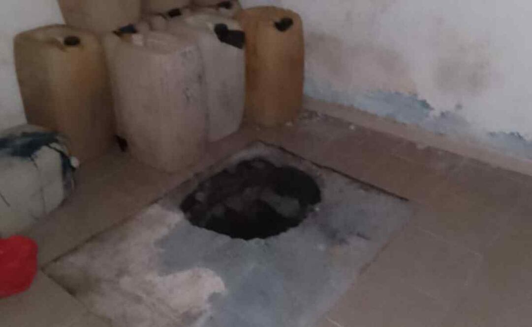 Toma clandestina de hidrocarburos fue detectada y asegurada por personal de la Fiscalía General de la República en Tenayuca. Foto: Especial