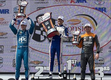 ¡Histórico! Pato O'Ward sube al podio del Gran Premio de Road America