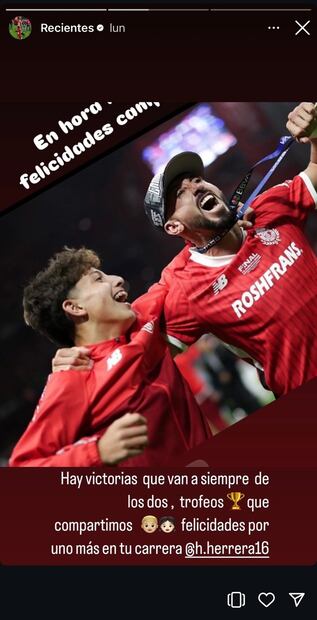 Mensaje de la exesposa de Héctor Herrera / Foto: Especial