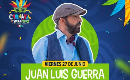 Juan Luis Guerra engalanará noche de coronación de la Reina del Carnaval de Veracruz; también participarán otros artistas
