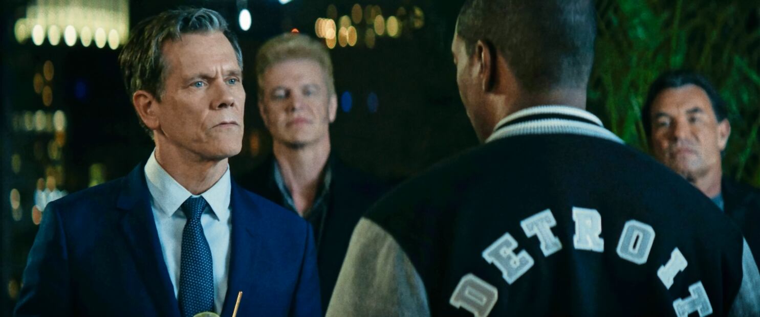 Kevin Bacon interpreta al corrupto Capitán Cade Grant. Foto: Netflix