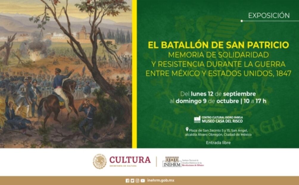 Inehrm: Rendirán homenaje al Batallón de San Patricio con exposición y foro
