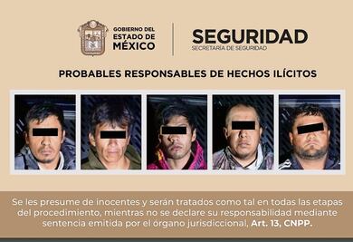 Capturan a cinco por robo de hidrocarburo