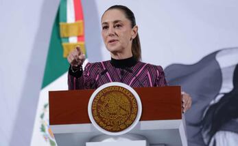 Claudia Sheinbaum, presidenta de México, durante la mañanera del 12 de noviembre del 2025. Foto: Fernanda Rojas/ EL UNIVERSAL.