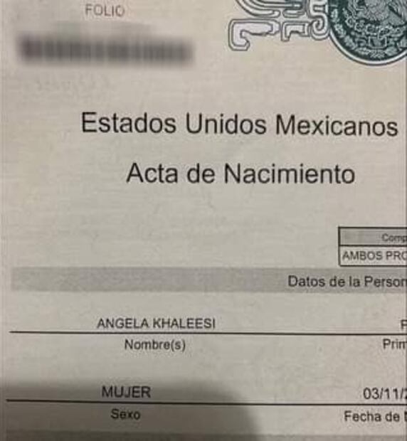 Tamaulipas se convierte en la nueva Rocadragón, registran a niña con el nombre de "Khaleesi"