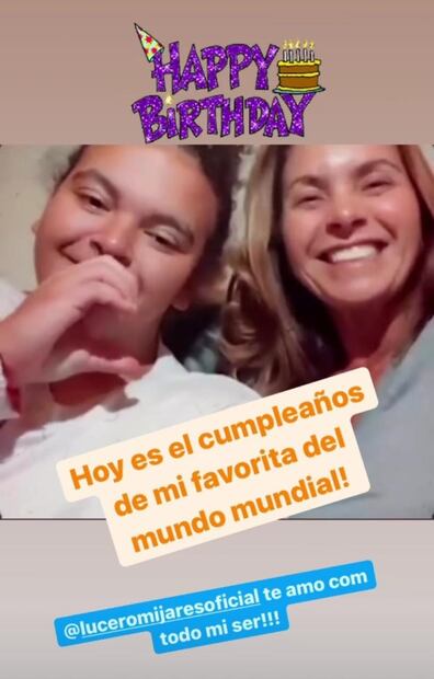 Lucero dedica amorosa felicitación a su hija: "Te amo con todo mi ser"