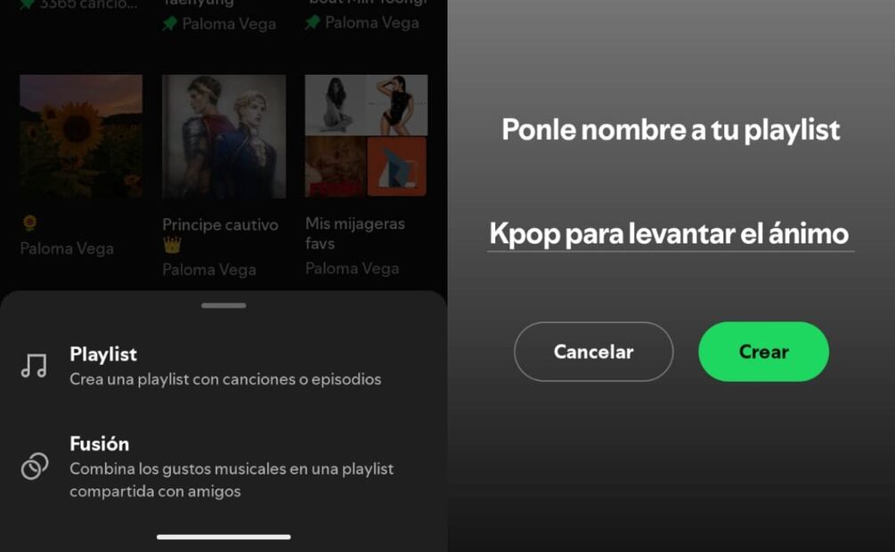 Así puedes usar ChatGPT para crear playlists en Spotify. Imagen: captura de pantalla
