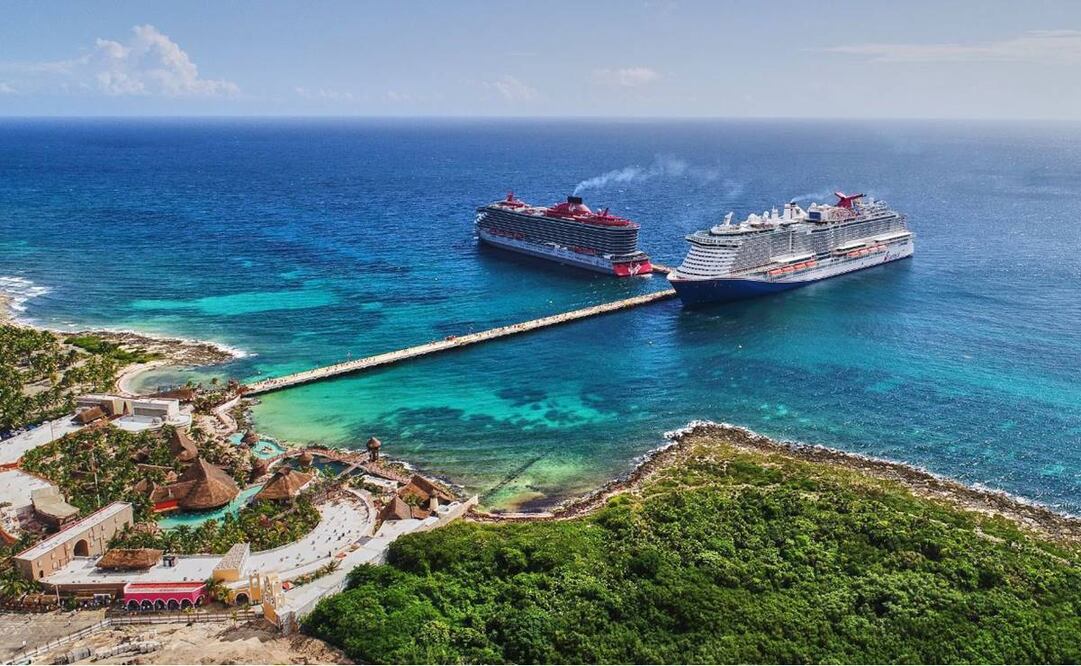 El auge en el turismo de cruceros subraya la importancia del Caribe Mexicano como un puerto clave en las rutas internacionales. Foto: Especial