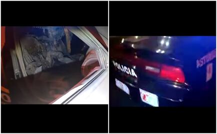 Deja 2 policías heridos bomba molotov en patrulla